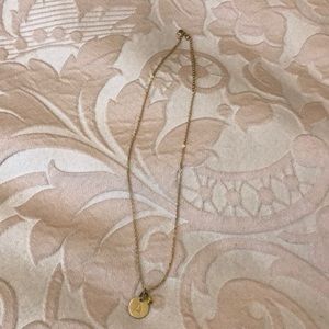 Gold “A” Charm Necklace